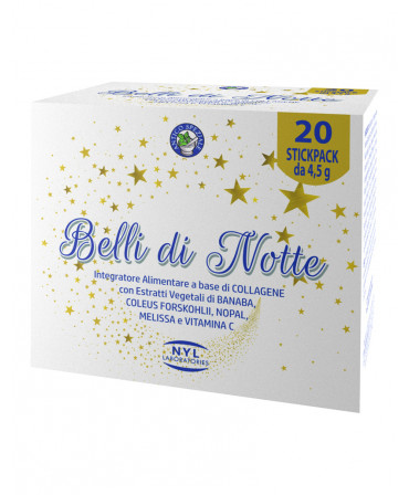 Belli di Notte Integratore per la pelle 20 stickpack da 4,5 g