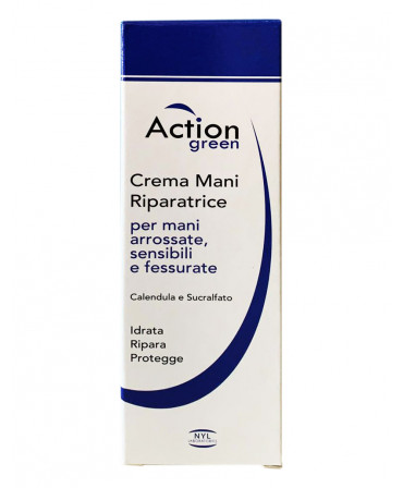 Crema mani riparatrice per mani arrossate, sensibili e fessurate.